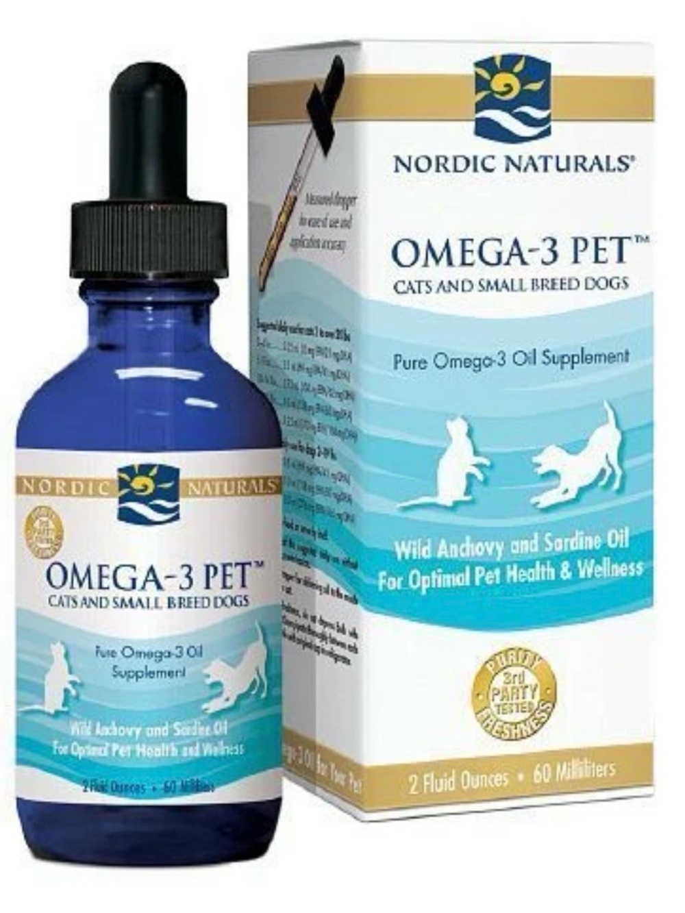 Nordic Naturals

Omega-3 Pet
For Cats and Small Breed Dogs
Wild Anchovy and Sard